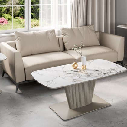 Florence - Coffee Table (White Ceramic)