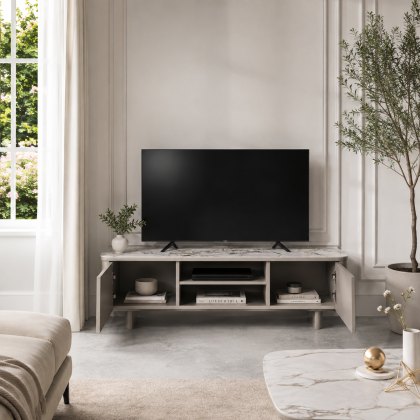 Florence - TV Unit (White Ceramic)
