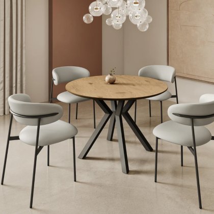 Sardinia - Round Dining Table (Wood Look)