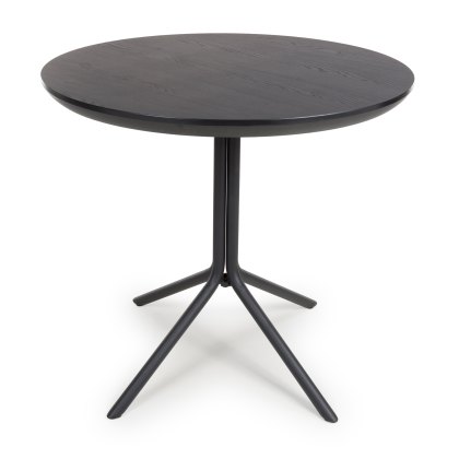 New Orleans - Round Table (Black Ash 80cm)
