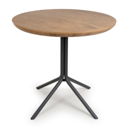 New Orleans - Round Table (Rustic Oak 80cm)