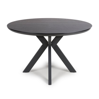 New Orleans - Round Table (Black Ash 120 cm)