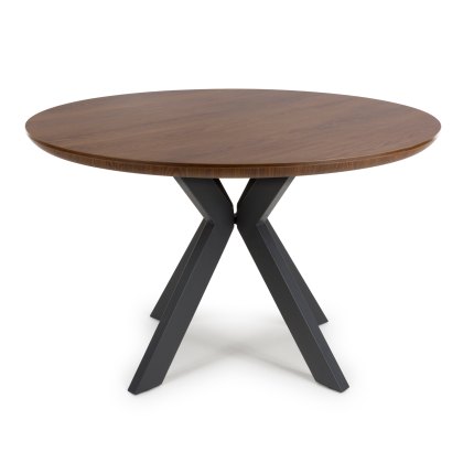 New Orleans - Smoked Oak Round Table (120cm)
