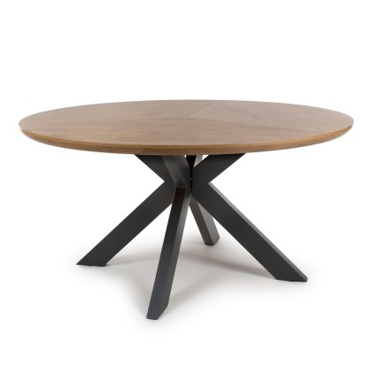 New Orleans - Round Table (Rustic Oak 150cm)