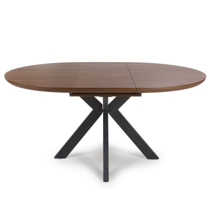 New Orleans - Smoked Oak Extending Round Table (120cm-160cm)