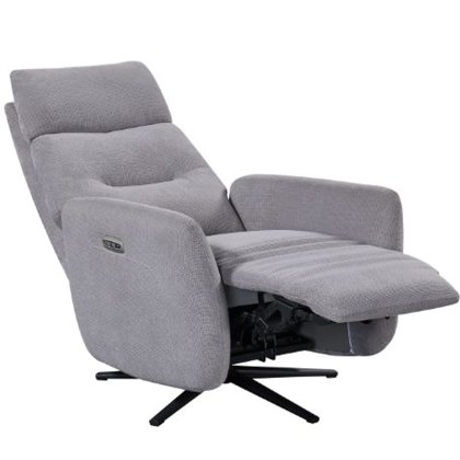 Nashville - Power Swivel Recliner Chair (Pewter)