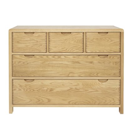 Ercol Bosco Bedroom - 5 Drawer Wide Chest