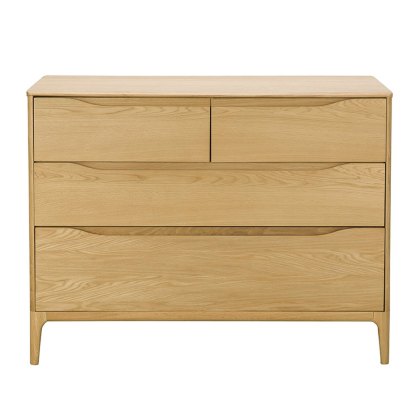 Ercol Rimini - 4 Drawer Low Wide Chest