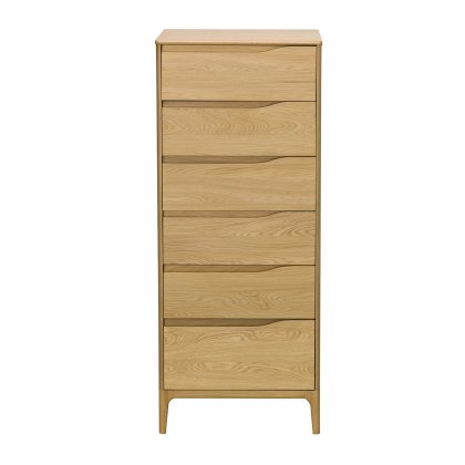 Ercol Rimini - 6 Drawer Tall Chest