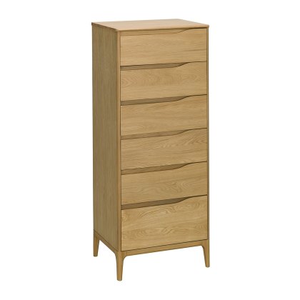 Ercol Rimini - 6 Drawer Tall Chest