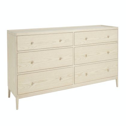 Ercol Salina Bedroom - 6 Drawer Wide Chest