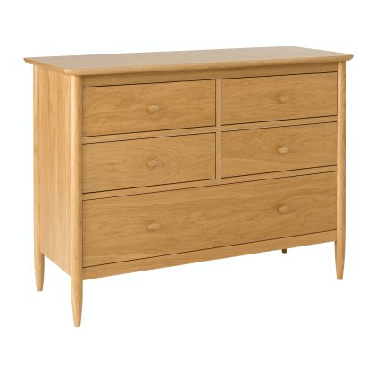 Ercol Teramo - 5 Drawer Wide Chest