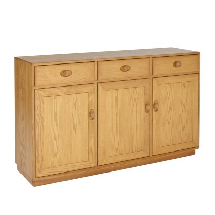 Ercol Windsor - Three Door High Sideboard Ercol Windsor - Three Door High Sideboard