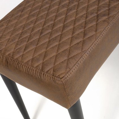 Charlie - Bench (Antique Brown Fabric)