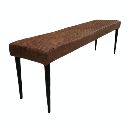 Charlie - Bench (Antique Brown Fabric)