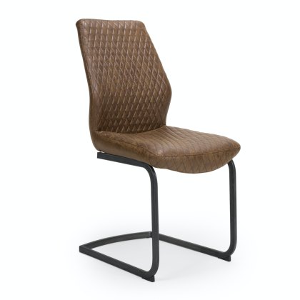 Charlie - Dining Chair (Antique Brown Fabric)