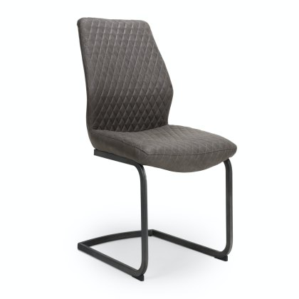 Charlie - Dining Chair (Grey Fabric)