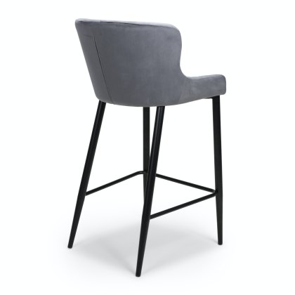 Malmo - Bar Stool (Grey Velevt)