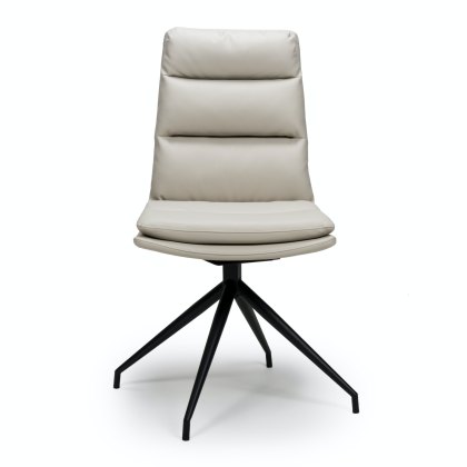 Nobo Swivel - Dining Chair (Taupe Faux Leather) Nobo Swivel - Dining Chair (Taupe Faux Leather)