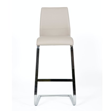 Seattle - Bar Stool (Taupe Faux Leather)