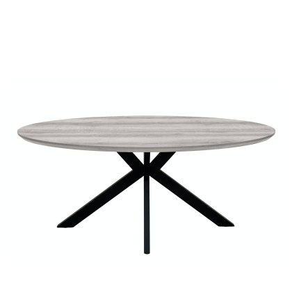 Prescot - Oval Dining Table 180cm (Grey)