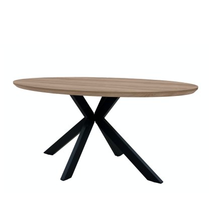 Prescot - Oval Dining Table 180cm (Light Walnut)