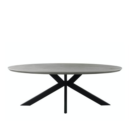 Prescot - Oval Dining Table 220cm (Grey)