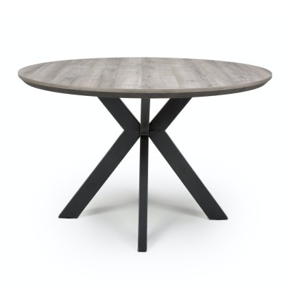 Prescot - Round Dining Table 120cm (Grey)