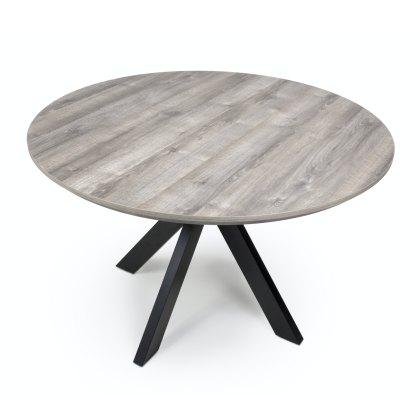 Prescot - Round Dining Table 120cm (Grey)