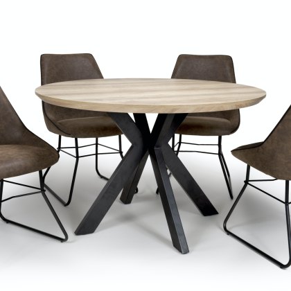 Prescot - Round Dining Table 120cm (Oak)