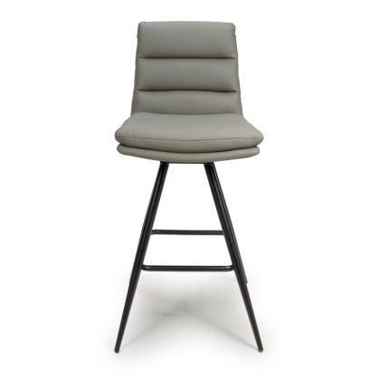 Nobo - Swivel Bar Chair (Truffle Faux Leather)