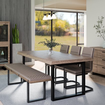 Texas - Cantilever Dining Chair (Taupe)