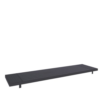 Texas - Bench with Grey Seat Pad (140cm)