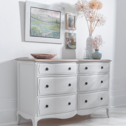 Amelie - Wide Six Drawer Chest