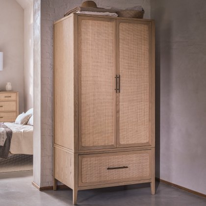 Casera - Two Door Wardrobe with One Drawer
