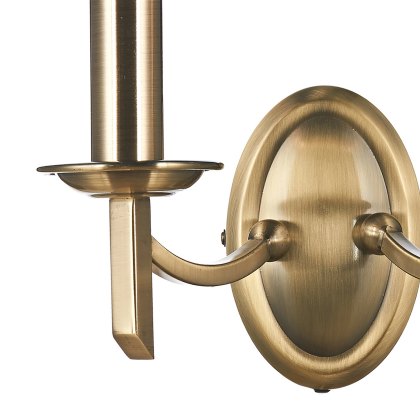 Dar - Ambassador Double Wall Bracket Antique Brass