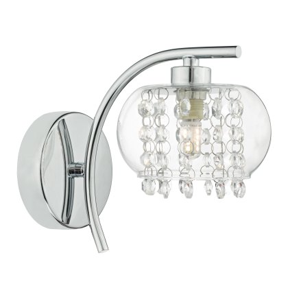 Dar - Elma Wall Light Polished Chrome Glass Dar - Elma Wall Light Polished Chrome Glass