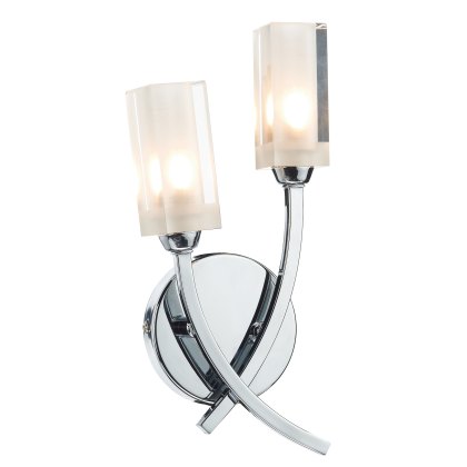 Dar - Morgan Double Wall Bracket Polished Chrome