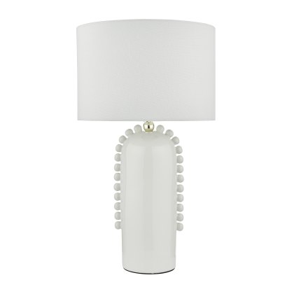 Dar - Dolce Table Lamp White Ceramic With Shade