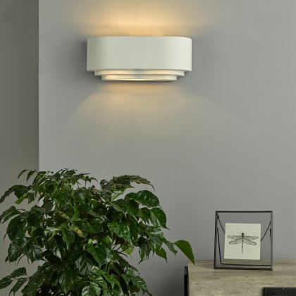 Dar - Lando Ceramic Wall Washer White Dar - Lando Ceramic Wall Washer White