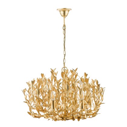 Dar - Silvius 9 Light Pendant Gold