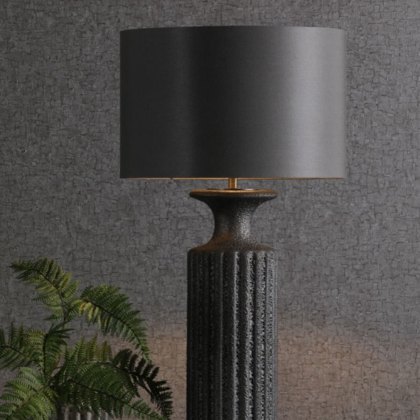 Dar - Dugan Table Lamp Black with Shade
