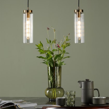 Dar - Jodelle Pendant Bronze Clear