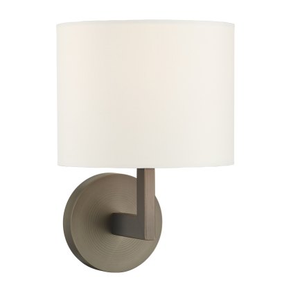 Dar - Ferrara Wall Light Brushed Bronze With Shade Dar - Ferrara Wall Light Brushed Bronze With Shade