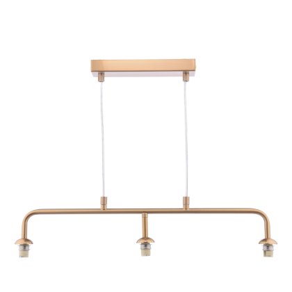 Dar - Feya 3 Light Bar Pendant Bronze Frame Only Dar - Feya 3 Light Bar Pendant Bronze Frame Only