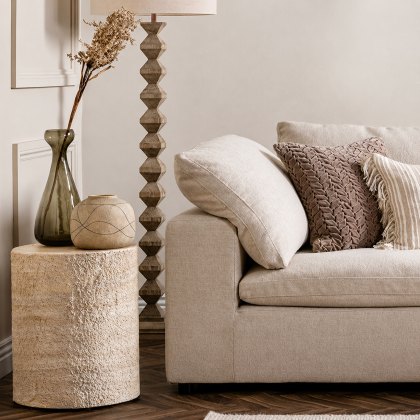 Dynasty - Lamp Table With Textured Side