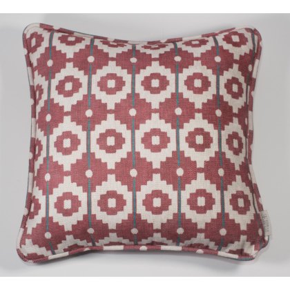 Esselle - Santiago Geo Red/Teal Cushion Esselle - Santiago Geo Red/Teal Cushion