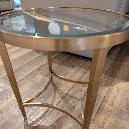 Universe - Circular End Table (Antique Brass)