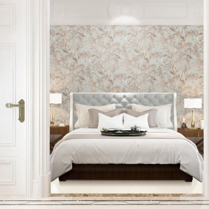 Esselle - Bird of Paradise Beige and Grey Wallpaper