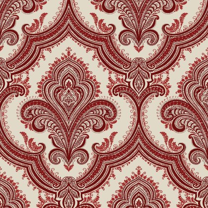 Esselle - Damask Red Wallpaper Esselle - Damask Red Wallpaper